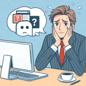 블로그 호스팅 업체를 고민하는 모습