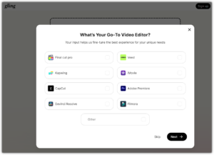 Gling ai 숏폼 자동편집툴