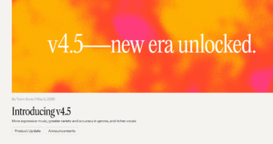 수노 AI 4.5 업데이트 소식