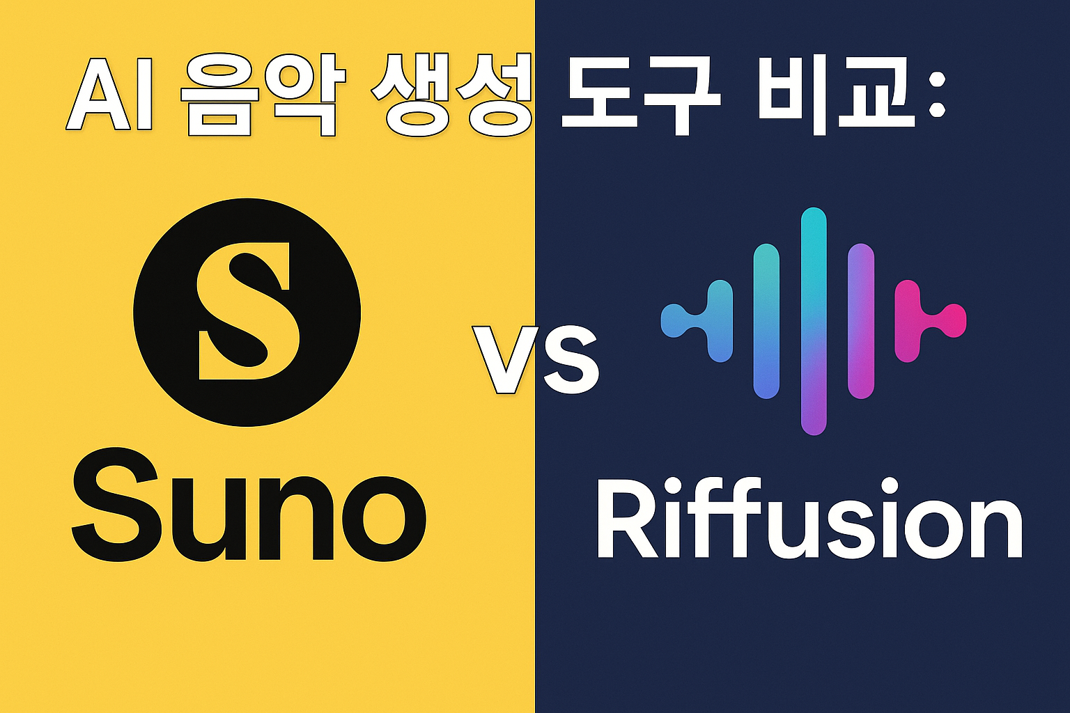 ๐ง AI ์์
์์ฑ ๋๊ตฌ ๋น๊ต: Suno vs Riffusion