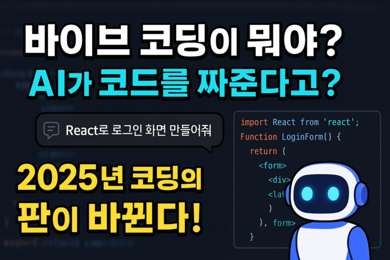 바이브 코딩이 무엇인가요?