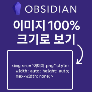 옵시디언 이미지 100% 보기