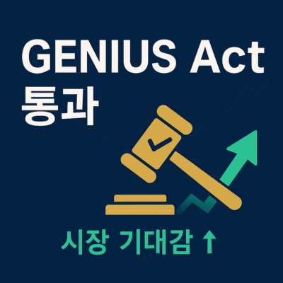 지니어스 법 통과와 비트코인 관련